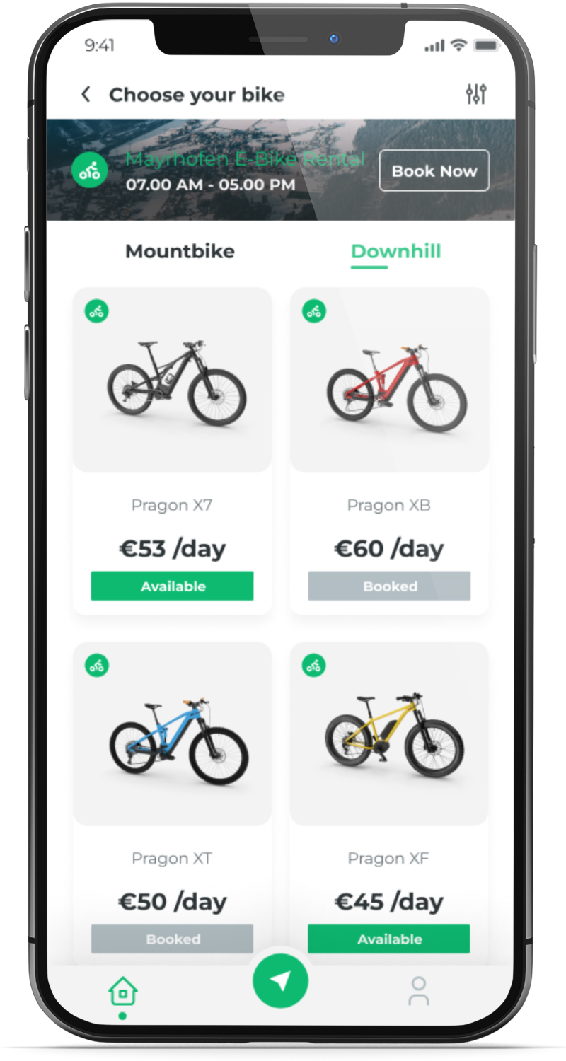E-Bike and Ski Rental Application Listing