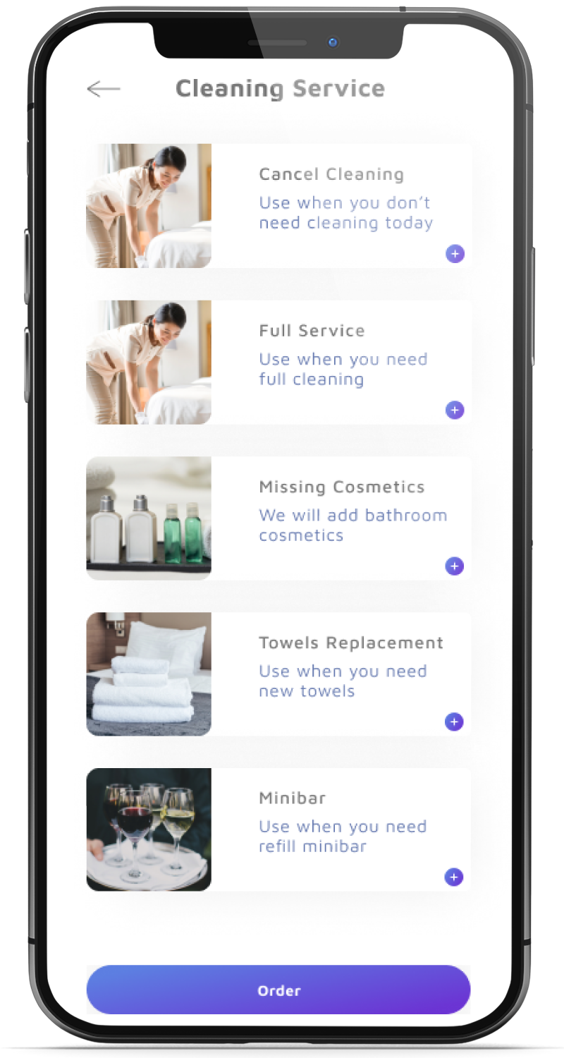 Digital Room Service Housekeeping