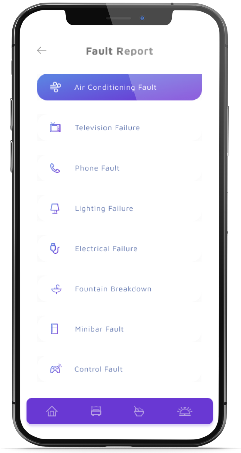 Digital Room Service Fault Report